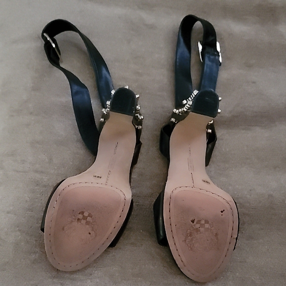 Vince Camuto Black Heels with Gold Studs - Picture 16 of 16